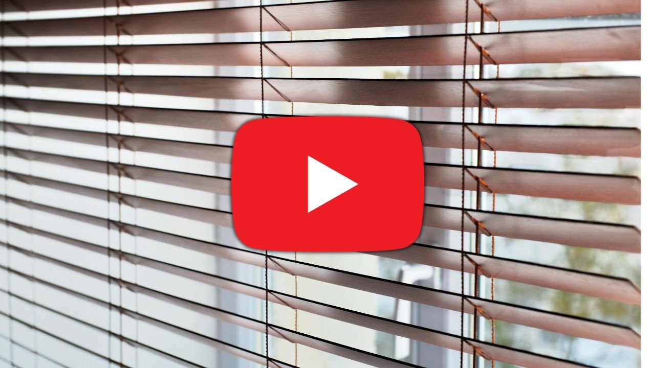 Thumbnail do vídeo sobre serviços de venezianas e persianas